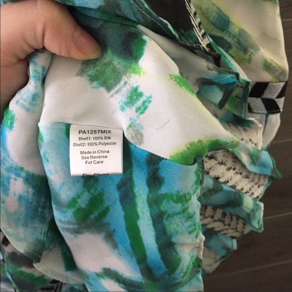 Parker High Neck Chevron Pleat Dress - Picture 4 of 6